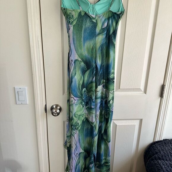 NWT Fashion Nova Teal and Green Dress - Picture 4 of 5